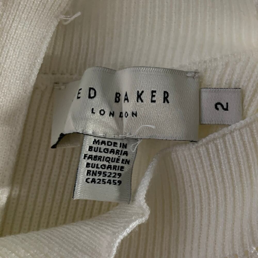 Ted Baker Sleeveless Mockable Mini Dress 2 Top Skirt Illusion Boucle A-line - Picture 3 of 8